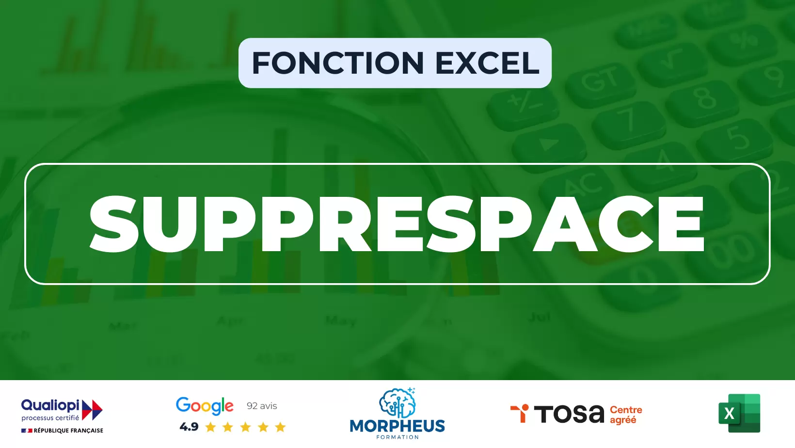 Fonction SUPPRESPACE Excel