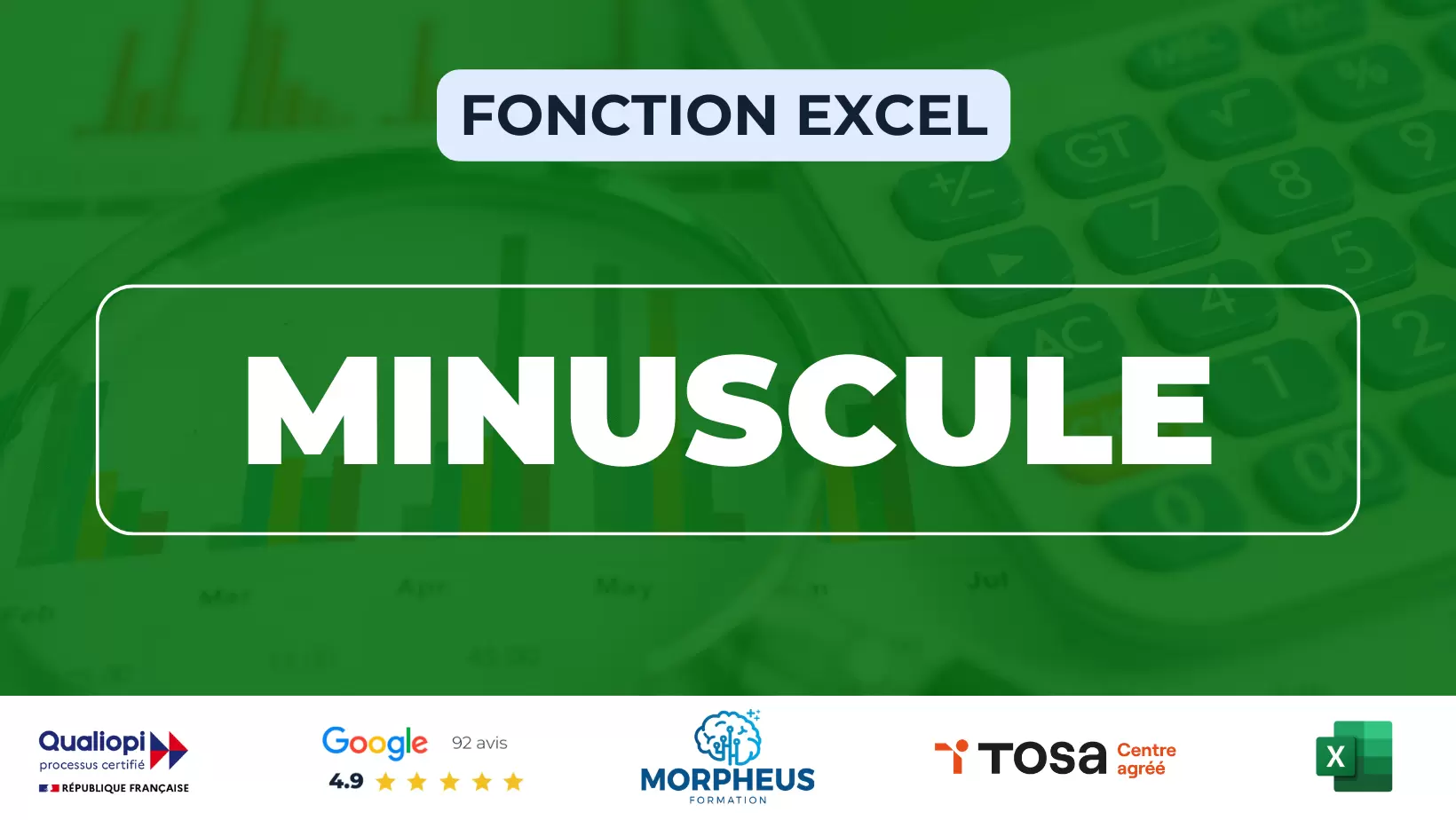 Fonction MINUSCULE Excel