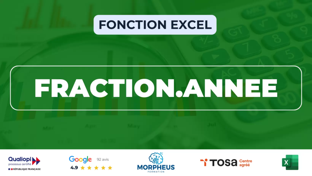 Fonction FRACTION.ANNEE Excel