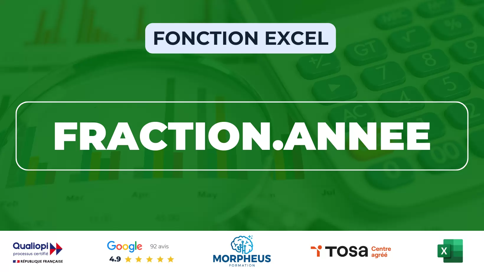 Fonction FRACTION.ANNEE Excel