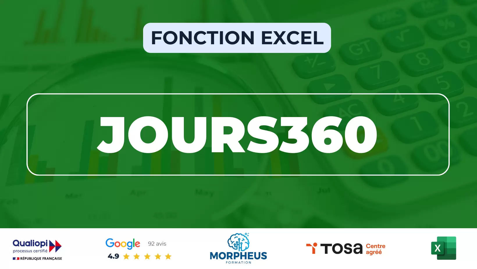 Fonction JOURS360 Excel