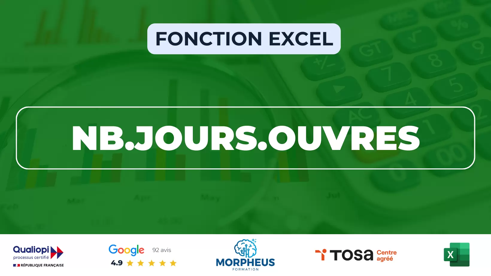 Fonction NB.JOURS.OUVRES Excel