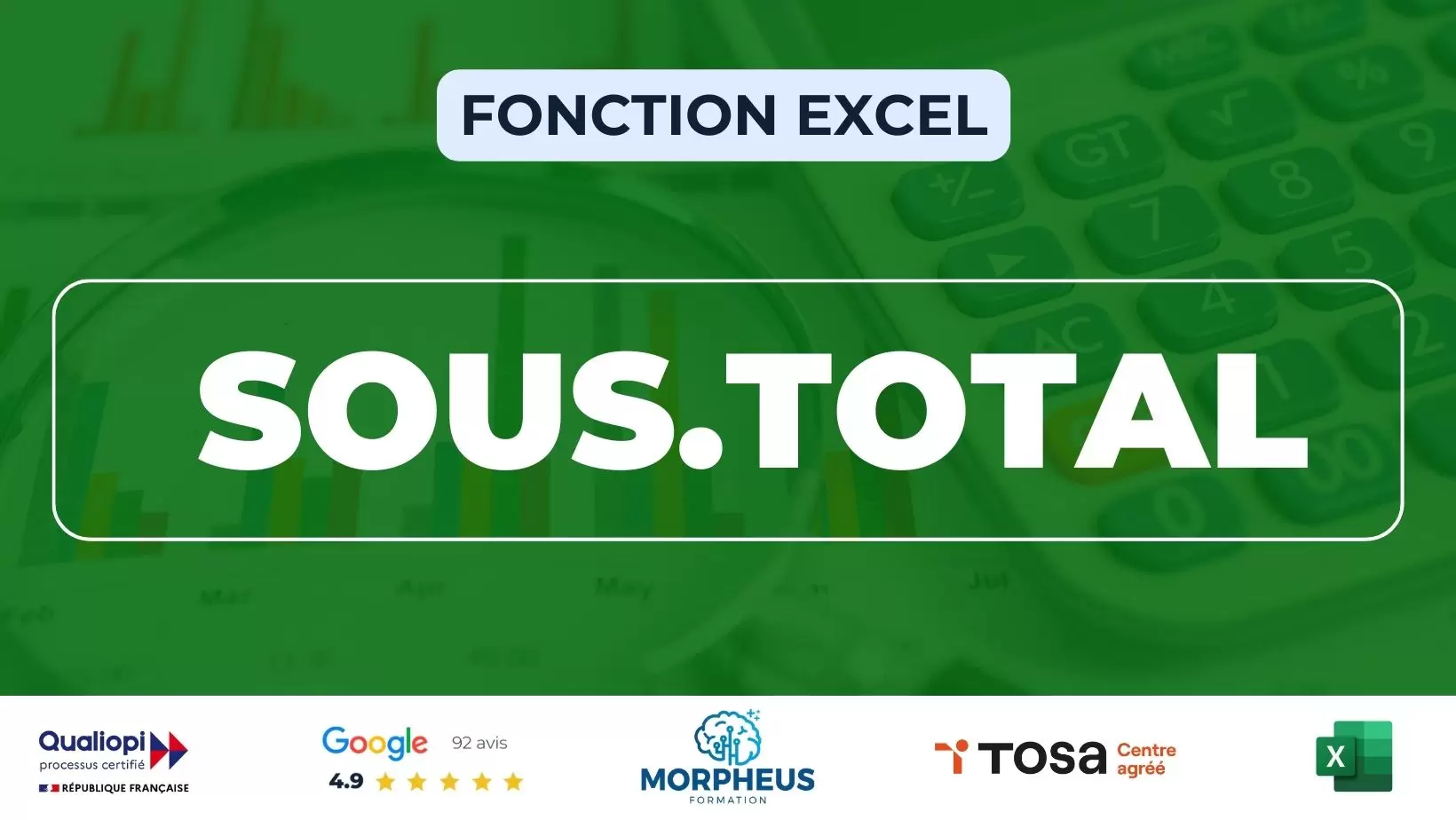 Fonction SOUS.TOTAL Excel