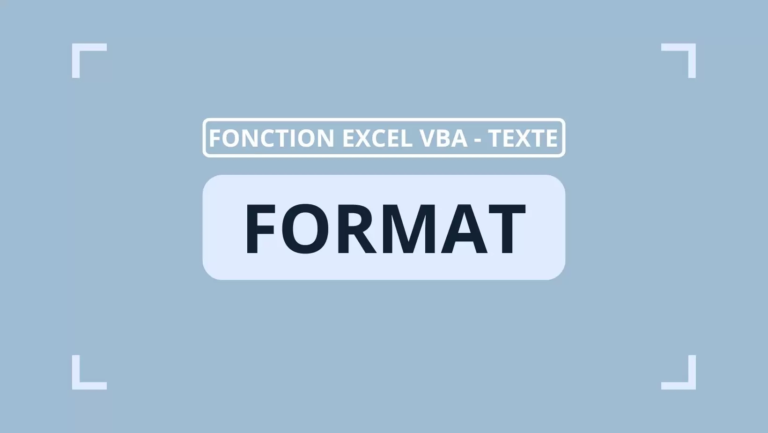 La fonction Excel VBA Format